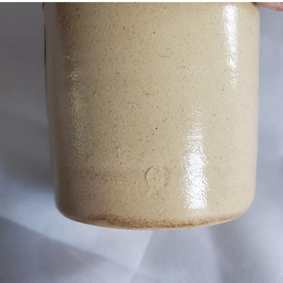 Shadowlawn Vintage Mini Crock Stoneware Pottery Planter Green Apple Small 3" - Picture 4 of 9